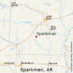 Sparkman,Arkansas Map