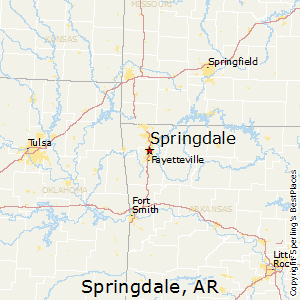 Map of Total Crime in Springdale