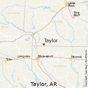 Taylor,Arkansas Map