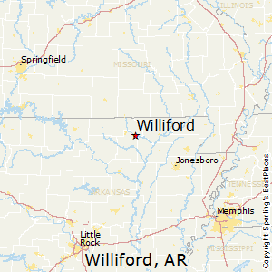 Williford,Arkansas Map