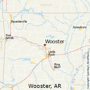 Wooster,Arkansas Map