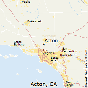 Acton,California Map