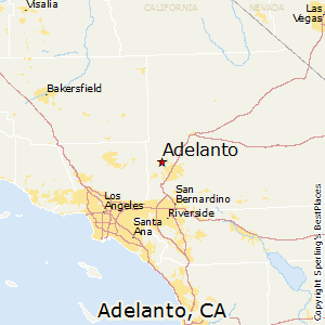 Adelanto,California Map