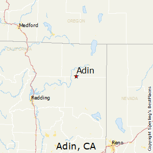 Adin,California Map
