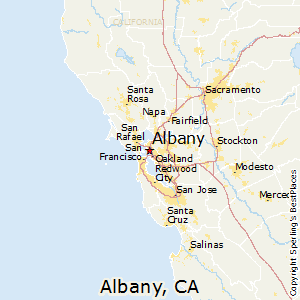 Albany,California Map