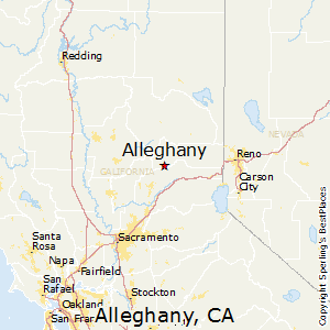 Alleghany,California Map