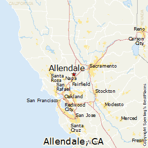 Allendale,California Map