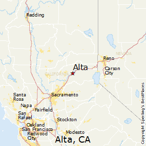 Alta,California Map