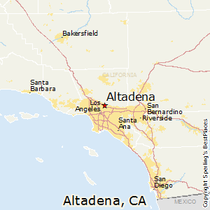 Altadena,California Map