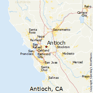 Antioch,California Map