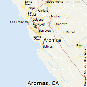 Aromas,California Map