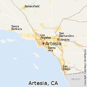 Artesia,California Map