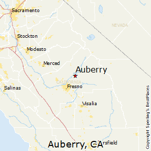 Auberry,California Map