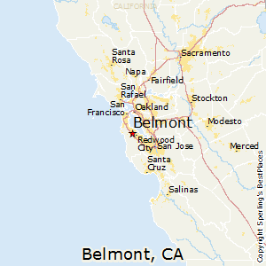 Belmont,California Map