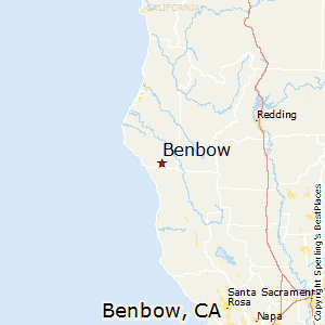 Benbow,California Map