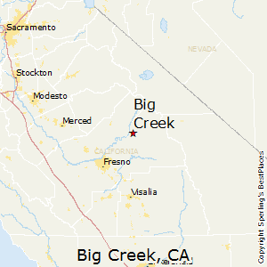 Big_Creek,California Map