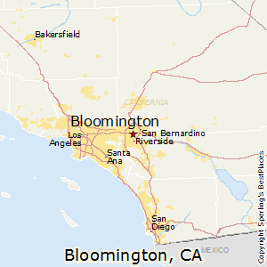 Bloomington,California Map