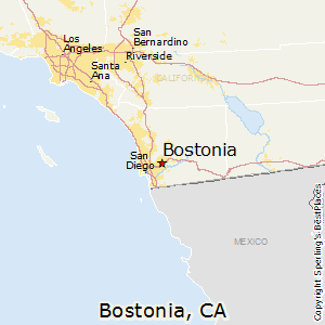 Bostonia,California Map