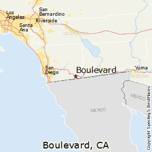 Boulevard,California Map