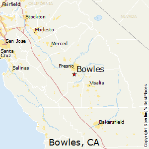 Bowles,California Map