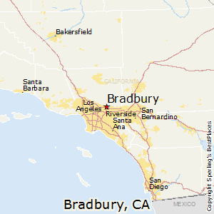 Bradbury,California Map