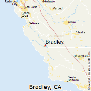 Bradley,California Map
