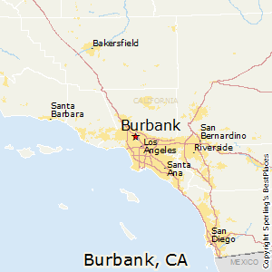 Burbank,California Map