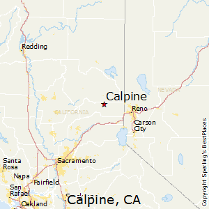 Calpine,California Map