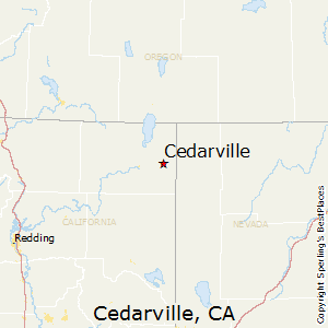 Cedarville,California Map