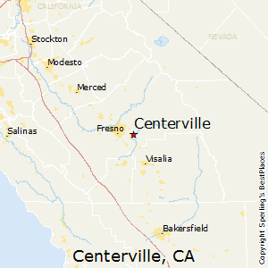 Centerville,California Map