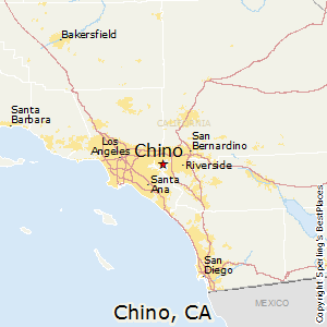 Chino,California Map