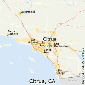 Citrus,California Map