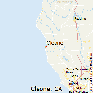 Cleone,California Map