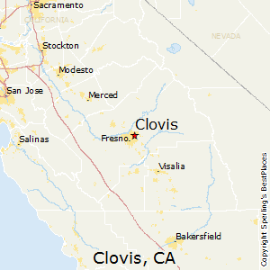 Clovis,California Map