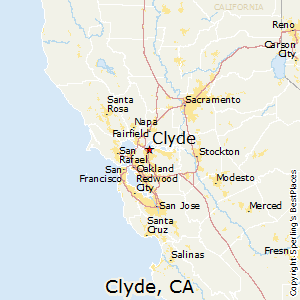 Clyde,California Map