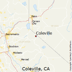 Coleville,California Map