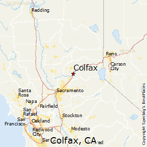 Colfax,California Map