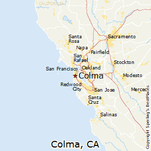 Colma,California Map