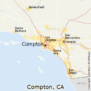 Compton,California Map