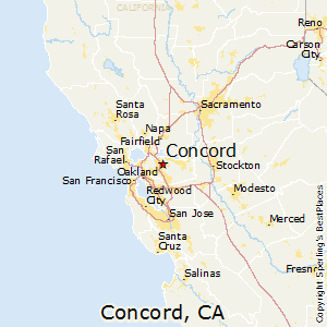 Concord,California Map