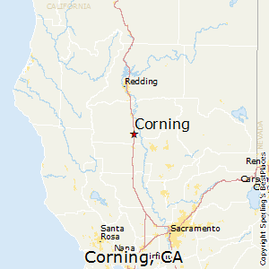 Corning,California Map