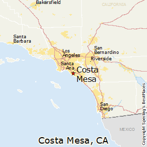 Costa_Mesa,California Map