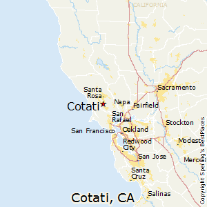Cotati,California Map