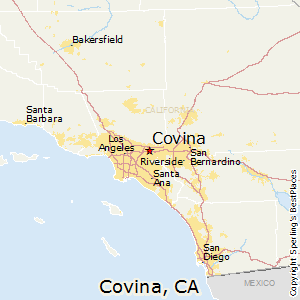 Covina,California Map