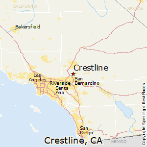 Crestline,California Map