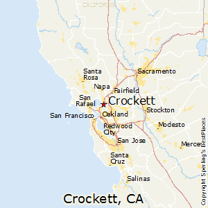 Crockett,California Map