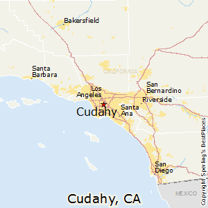 Cudahy,California Map