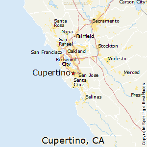 Cupertino,California Map