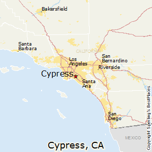 Cypress,California Map