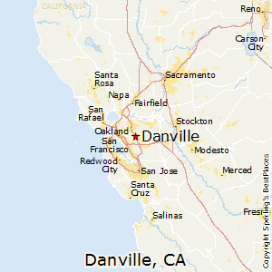 Danville,California Map